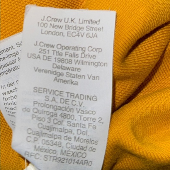 J. Crew Yellow Fitted Long Sleeve T-Shirt - Picture 7 of 9